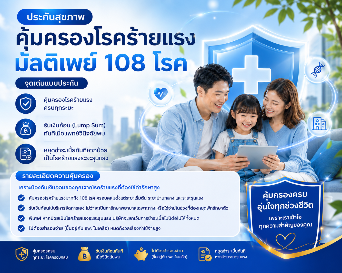 คุ้มครองโรคร้ายแรง มัลติเพย์
&nbsp;